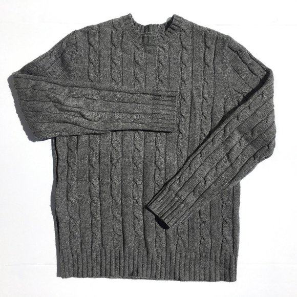 Martin + Osa Wool/Cotton Chunky Cableknit Pullover Sweater sz M - Picture 1 of 8